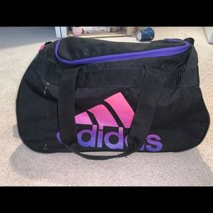 Adidas purple sports duffle